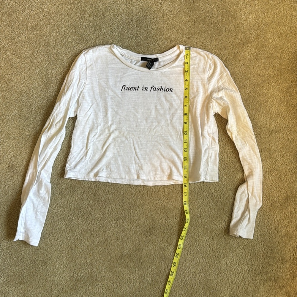 Forever 21 Long Sleeve Crop Top - Picture 2 of 5